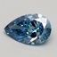 1.20 Ct. Fancy Vivid Blue Pear Lab Grown Diamond