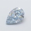 1.26 Ct. Fancy Intense Blue Pear Lab Grown Diamond