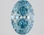 2.15 Ct. Fancy Vivid Blue Oval Lab Grown Diamond