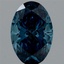 1.44 Ct. Fancy Vivid Blue Oval Lab Grown Diamond