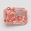 1.51 Ct. Fancy Vivid Brownish Pink Radiant Lab Grown Diamond