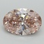 7.16 Ct. Fancy Intense Pink Oval Lab Grown Diamond