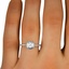 The Rosalba Ring, smallzoomed in top view on a hand