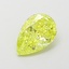1.17 Ct. Fancy Vivid  Yellow Pear Lab Grown Diamond