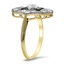 The Lynelle Ring, smalltop view on a hand