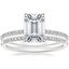 Platinum Demi Diamond Ring (1/3 ct. tw.) with Whisper Diamond Ring (1/10 ct. tw.)