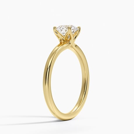 Fleur Solitaire Ring
