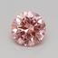 0.32 Ct. Fancy Vivid Pink Round Lab Grown Diamond