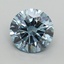 3.03 Ct. Fancy Vivid Blue Round Lab Grown Diamond