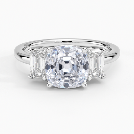 Luxe Rhiannon Three Stone Diamond Ring - Brilliant Earth
