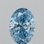2.16 Ct. Fancy Vivid Blue Oval Lab Grown Diamond