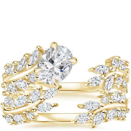 18K Yellow Gold Sweeping Ivy Diamond Bridal Set (1 ct. tw.)