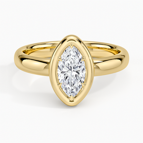 Andrea Bezel Prong Ring