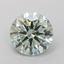 2.18 Ct. Fancy Light  Green Round Lab Grown Diamond