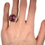 The Bansi Ring, smallzoomed in top view on a hand