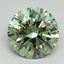 2.09 Ct. Fancy Vivid Green Round Lab Grown Diamond