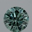 4.14 Ct. Fancy Vivid Bluish Green Round Lab Grown Diamond