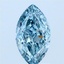 1.51 Ct. Fancy Vivid Blue Marquise Lab Grown Diamond