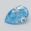 0.50 Ct. Fancy Vivid  Blue Pear Lab Grown Diamond