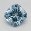 1.58 Ct. Fancy Vivid Blue Cushion Lab Grown Diamond