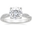 18K White Gold Petite Luxe Twisted Vine Diamond Ring (1/4 ct. tw.), smalltop view