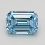 1.09 Ct. Fancy Vivid Blue Emerald Lab Grown Diamond