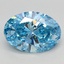 2.02 Ct. Fancy Vivid  Blue Oval Lab Grown Diamond