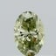 0.32 Ct. Fancy Vivid Green Oval Lab Grown Diamond