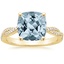 18K Yellow Gold Petite Luxe Twisted Vine Diamond Ring (1/4 ct. tw.), smalltop view