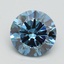 3.00 Ct. Fancy Vivid Blue Round Lab Grown Diamond