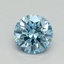 0.71 Ct. Fancy Vivid Blue Round Lab Grown Diamond