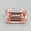 1.07 Ct. Fancy Vivid Pink Emerald Lab Grown Diamond