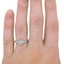The Jena Ring, smallzoomed in top view on a hand