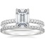 18K White Gold Bliss Diamond Ring with Luxe Sonora Diamond Ring (1/4 ct. tw.)