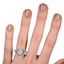 The Zamora Ring, smallzoomed in top view on a hand