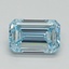1.17 Ct. Fancy Vivid Blue Emerald Lab Grown Diamond