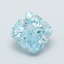 1.56 Ct. Fancy Vivid  Blue Cushion Lab Grown Diamond