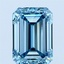 2.01 Ct. Fancy Vivid Blue Emerald Lab Grown Diamond
