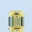 0.73 Ct. Fancy Yellow Emerald Lab Grown Diamond
