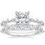 18K White Gold Versailles Hidden Halo Diamond Ring with Grand Versailles Diamond Ring (1 ct. tw.)