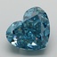 5.19 Ct. Fancy Vivid Blue Heart Lab Grown Diamond