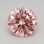 0.64 Ct. Fancy Vivid Pink Round Lab Grown Diamond