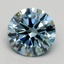 1.71 Ct. Fancy Intense Blue Round Lab Grown Diamond