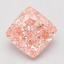2.83 Ct. Fancy Vivid Pink Cushion Lab Grown Diamond