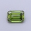 1.01 Ct. Fancy Vivid Yellowish Green Emerald Lab Grown Diamond