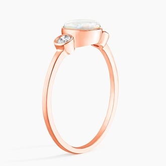Cassiopeia Opal and Diamond Ring