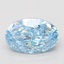 2.01 Ct. Fancy Vivid Blue Oval Lab Grown Diamond