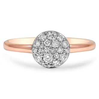 Custom Pave Cluster Diamond Ring