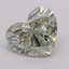 1.00 Ct. Fancy Gray-Greenish Yellow Heart Diamond