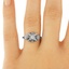 The Atlantis Ring, smallzoomed in top view on a hand